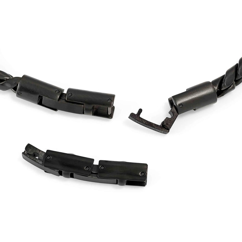 Manvision Steel Chain Bracelet - Black/Silver - 133022/030