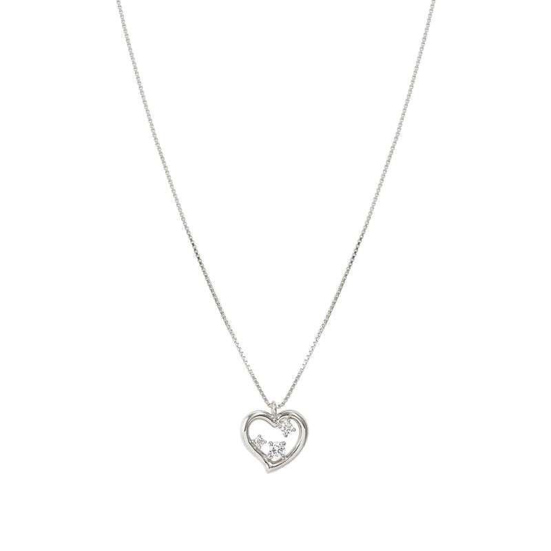 Dreams Beats Heart Necklace - Silver - 242602/004