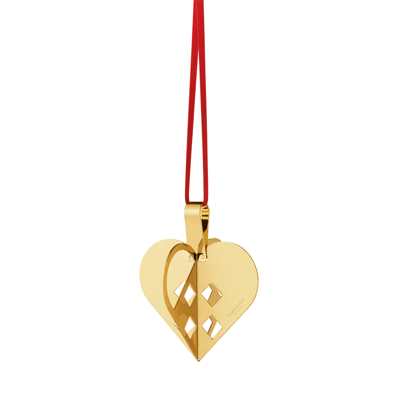 Christmas Collectable Heart Ornament, 2025 - Gold - 10020798