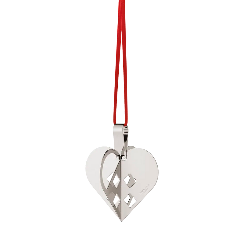 Christmas Collectable Heart Ornament, 2025 - Silver - 10020799