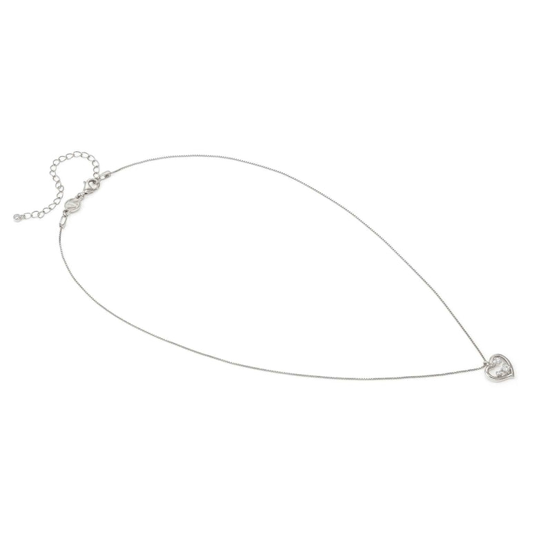 Dreams Beats Heart Necklace - Silver - 242602/004