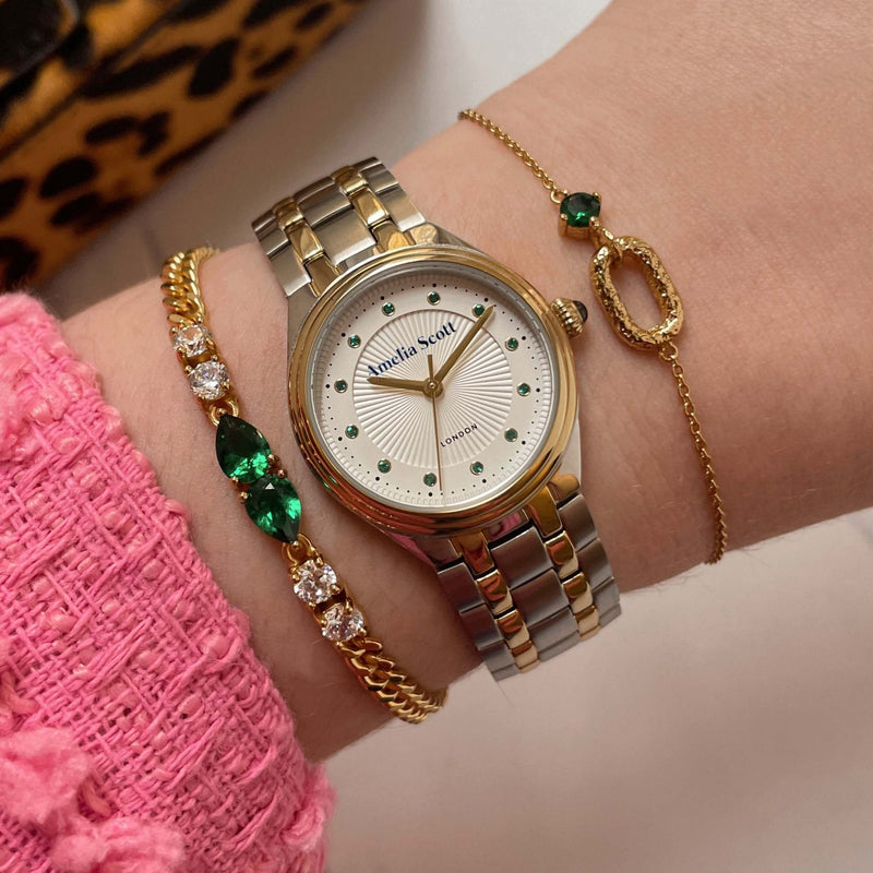 Ava Vintage Two Tone Ladies Bracelet Watch - AS22TRW01