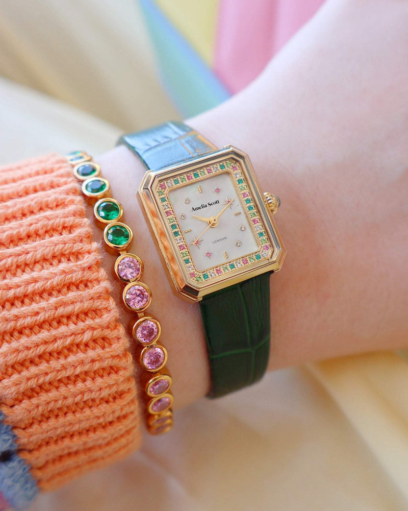 Celeste Stargazer Ladies Rectangular Watch - AS22SGW01