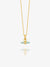 Mini Tranquility Amazonite T-bar Necklace - Gold - RSN06GP