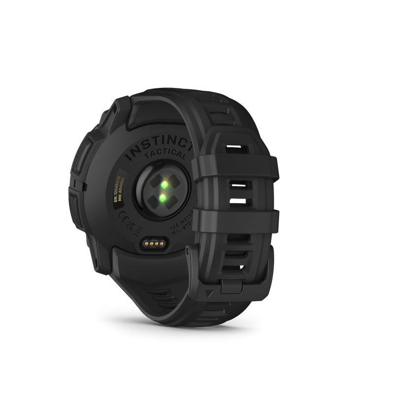 Instinct 3 – 50mm GPS Smartwatch, Solar, Tactical Edition, Black with Black Band - 010-02935-50