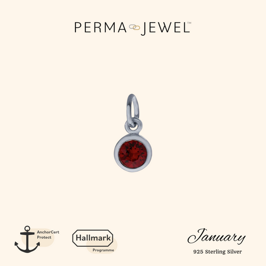 January Birthstone Charm - Silver - PJ-9252007