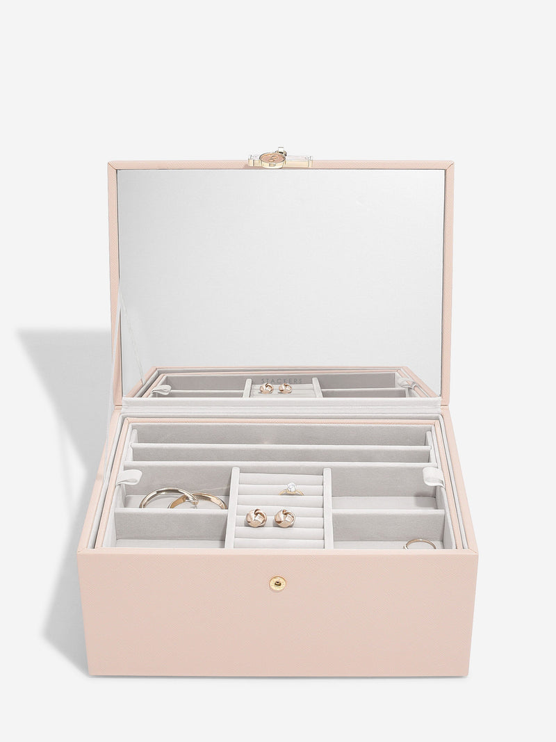 Luxury Classic Jewellery Box - Blush Pink - 76282