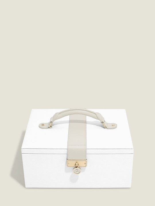 Luxury Classic Jewellery Box - Pebble White - 76310