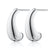 Large Teardrop Stud Earrings - Silver - SPS-269