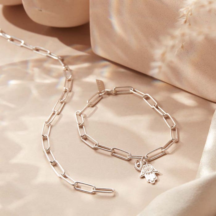 Link Chain Protection Bracelet - Silver - SBLC2005458