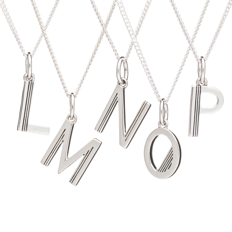 ART DECO INITIAL L NECKLACE - SILVER - ALL1S