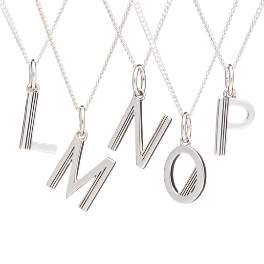 ART DECO INITIAL L NECKLACE - SILVER - ALL1S