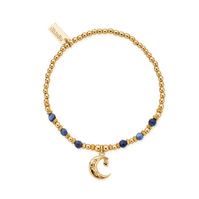 Love By The Moon Sodalite Bracelet - Gold - GBSFR3347