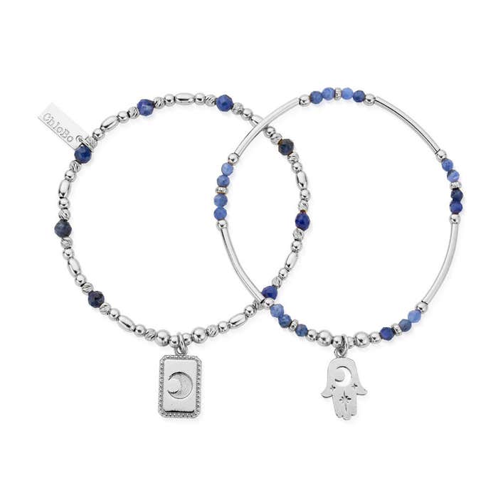 Manifest Sodalite Set Of 2 Bracelets - Silver - SBSET33723374