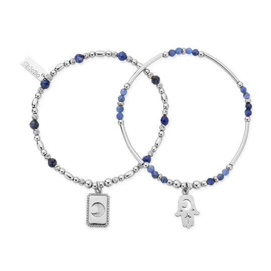 Manifest Sodalite Set Of 2 Bracelets - Silver - SBSET33723374