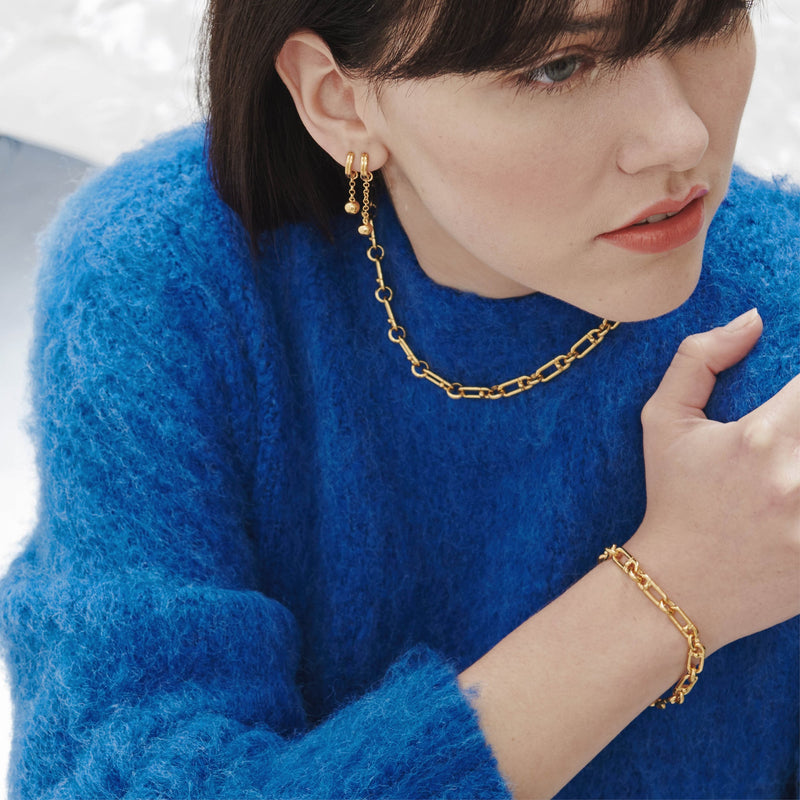 Medium Stellar Hardware Chain Necklace - Gold - BPN05GP