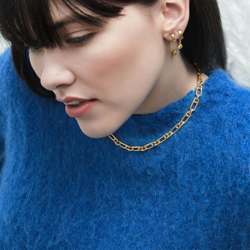 Medium Stellar Hardware Chain Necklace - Gold - BPN05GP