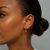 Mini Oval Clicker Hoop Earring - 9ct Yellow Gold - OV-M