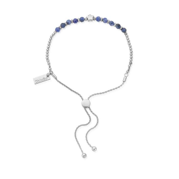 Midnight Star Sodalite Bracelet - Silver - SBASFB