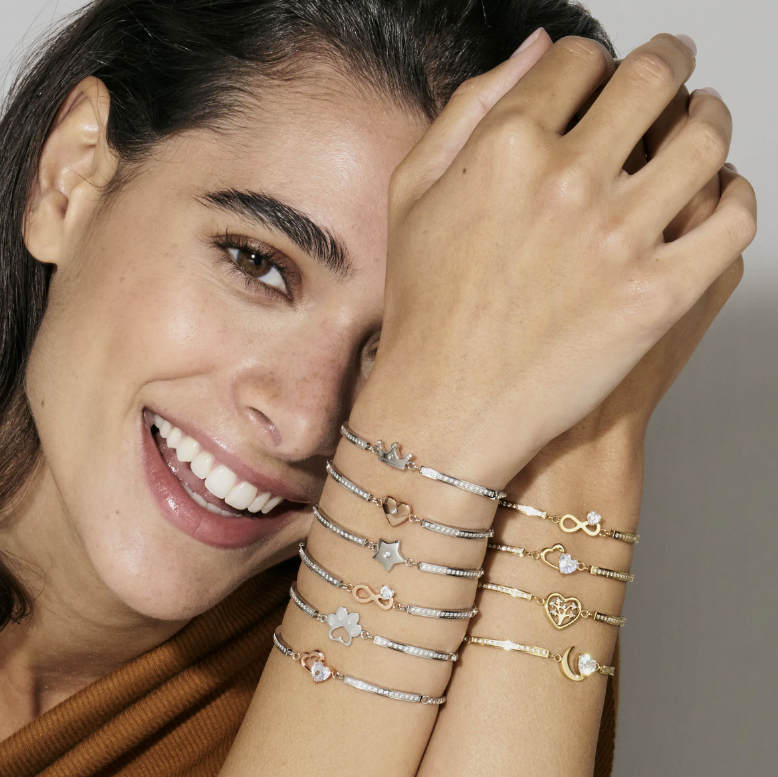 Milleluci Star Bracelet - Silver/Rose - 028017/023