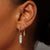 AZ Tri Diamond Stud Earring, 6.5 Screw Back - 9ct Yellow Gold - ST-AZ-TRI-WD-SC6.5