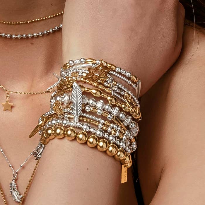 Mini Small Ball Feather Bracelet - SBMSB706