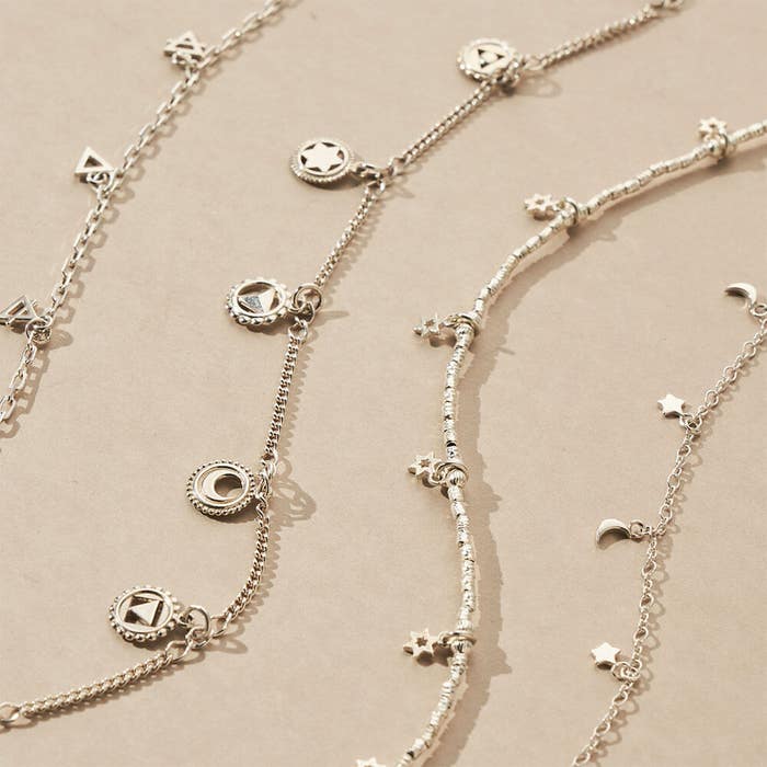 Sky Of Stars Necklace - Silver - SNMUL3058