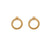 New Moon Stud Earrings - Gold - GEST3391