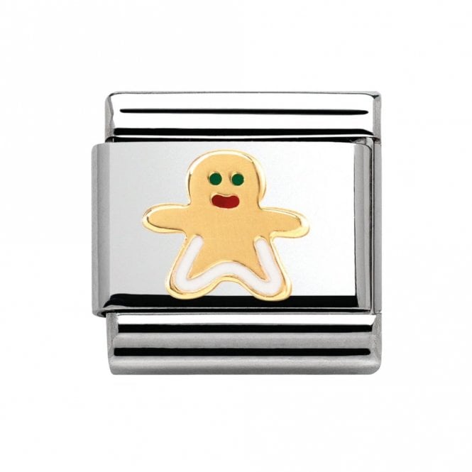 Composable Classic Gingerbread Man Link - Gold - 030285/08