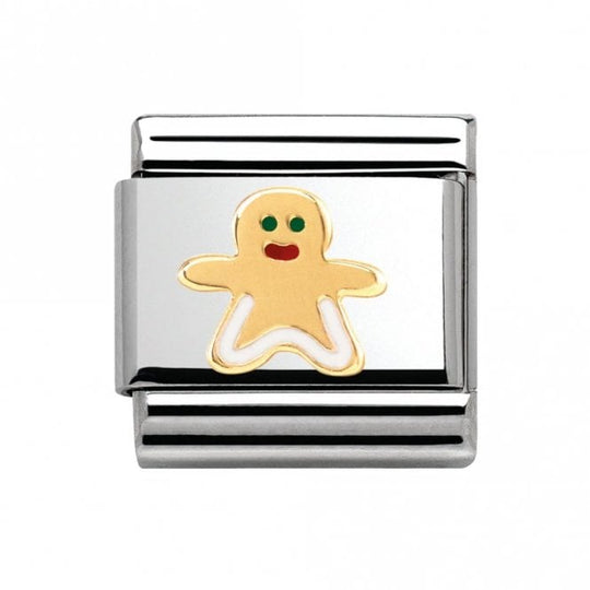 Composable Classic Gingerbread Man Link - Gold - 030285/08