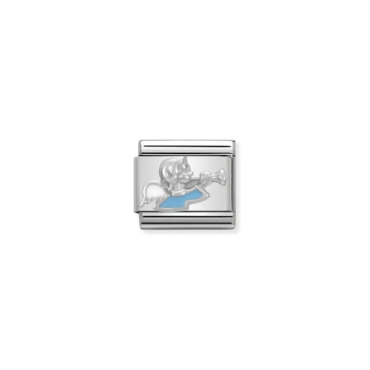 Composable Silver Blue Angel Link - 330204/12