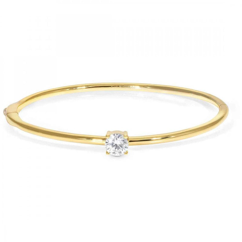 Colour Wave Bangle, Large - Gold - 149838/012