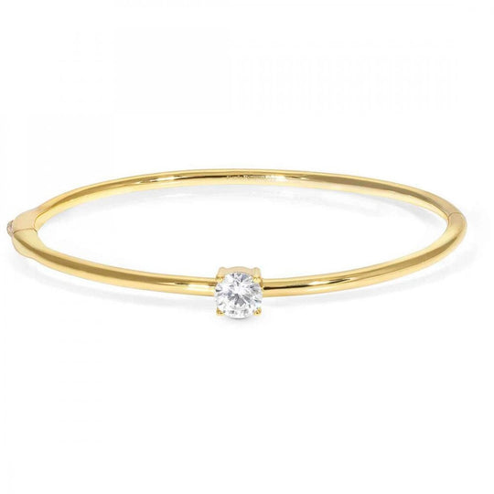 Colour Wave Bangle, Large - Gold - 149838/012