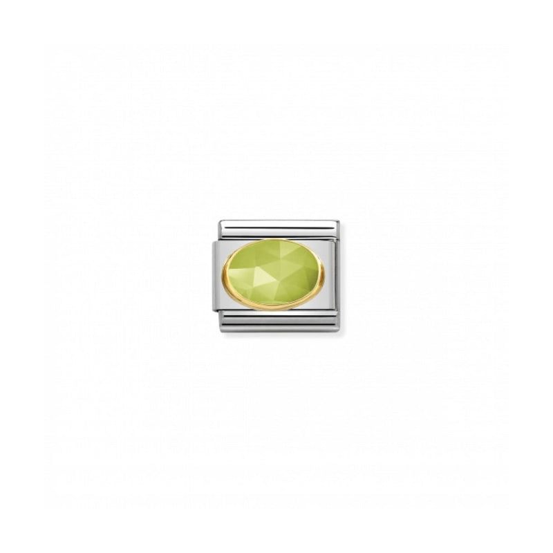 Nomination Classic Faceted Jade Link - Gold