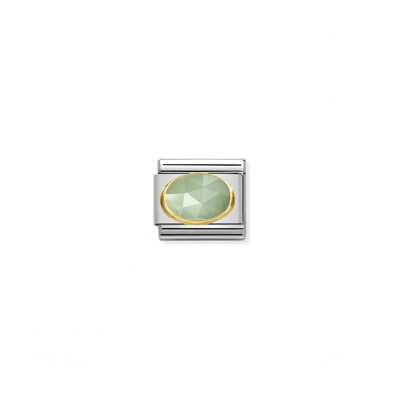 Nomination Classic Faceted Jade Link - Gold