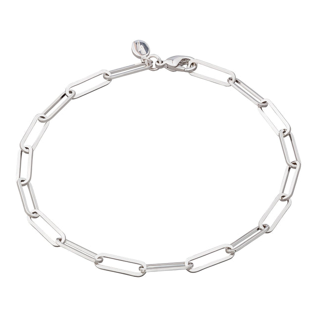Long Link Chain Bracelet - Silver - SPS-261