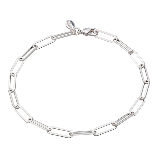 Long Link Chain Bracelet - Silver - SPS-261