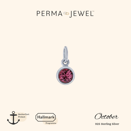 October Birthstone Charm - Silver - PJ-9252014