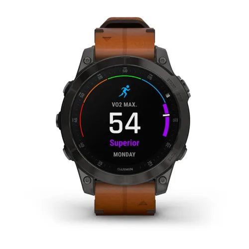 Epix Gen 2 Smart Watch, 47mm - Black/Chestnut - 010-02582-30