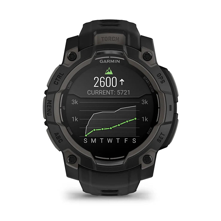 Instinct 3 – 45 mm GPS Smartwatch, AMOLED, Black with black band - 010-02936-00