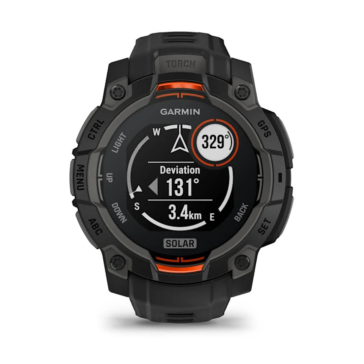 Instinct 3 – 45 mm GPS Smartwatch, Solar, Black with Black Band - 010-02934-00