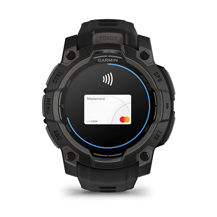 Instinct 3 – 45 mm GPS Smartwatch, AMOLED, Black with black band - 010-02936-00