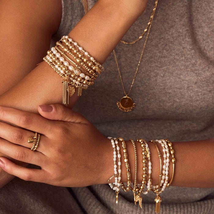 Cute Oval Bracelet - Gold - GBCOR