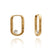 Stellar White Pearl Huggie Hoop Earrings - Gold - BPE08GP