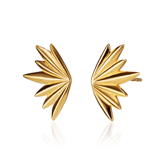 Phoenix Stud Earrings - Gold - SPG-18a