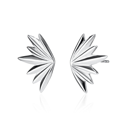 Phoenix Stud Earrings - Silver - SPS-18a