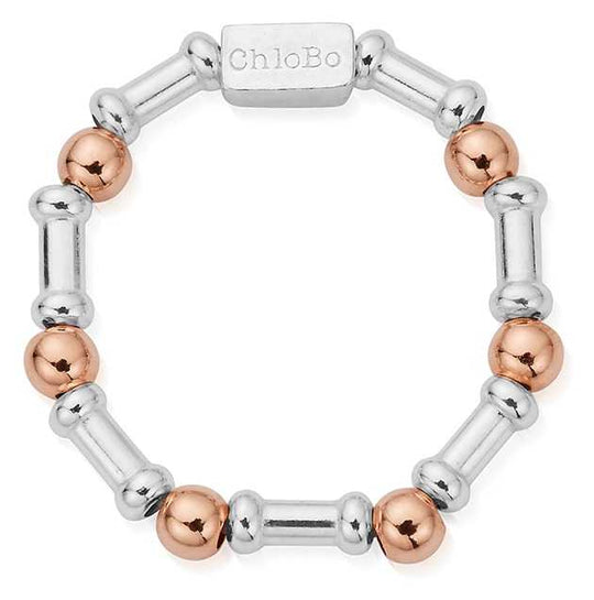 Rhythm Of Water Ring, Large - Rose/Silver - MR3RHYTHM