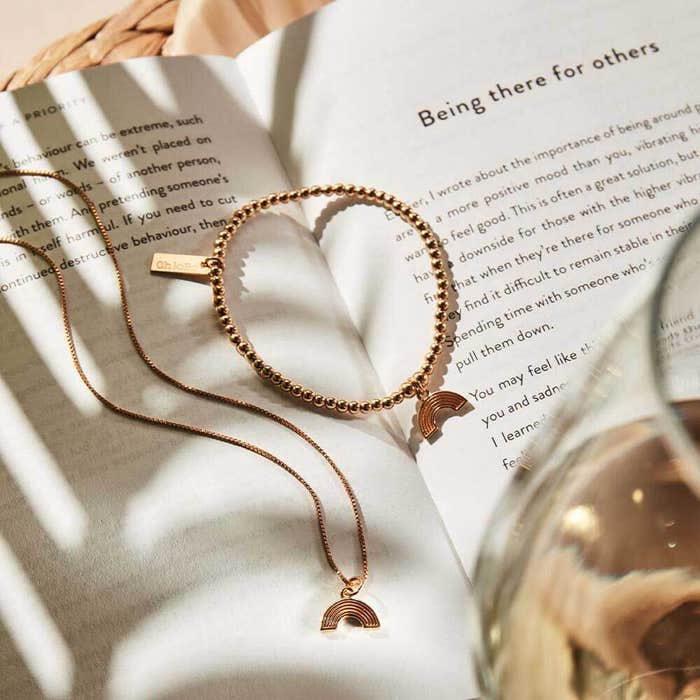 Cute Charm Rainbow Bracelet - Gold - GBCC3070