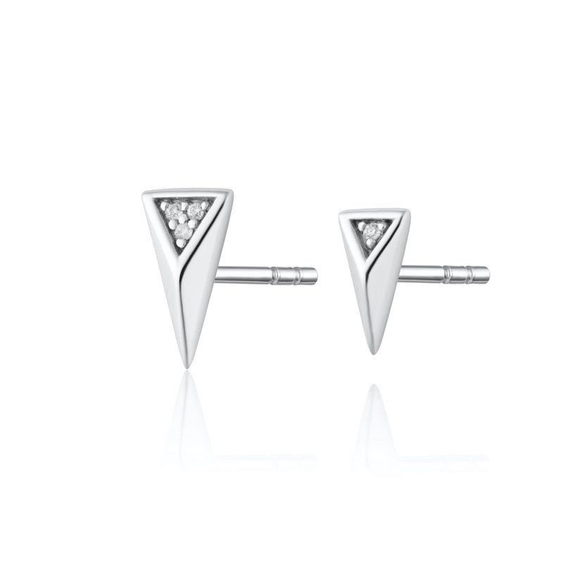 Rebel Mismatched Stud Earrings - Silver - SPS-201a
