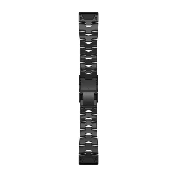 QuickFit Watch Strap, 26mm - Vented Titanium Bracelet, Carbon Grey DLC Coating